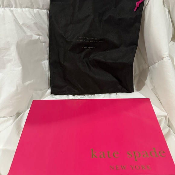 Kate Spade Leather Stiletto High Heels with Crystal Rhinestone Toes “Happy” ♠️ - Picture 10 of 10